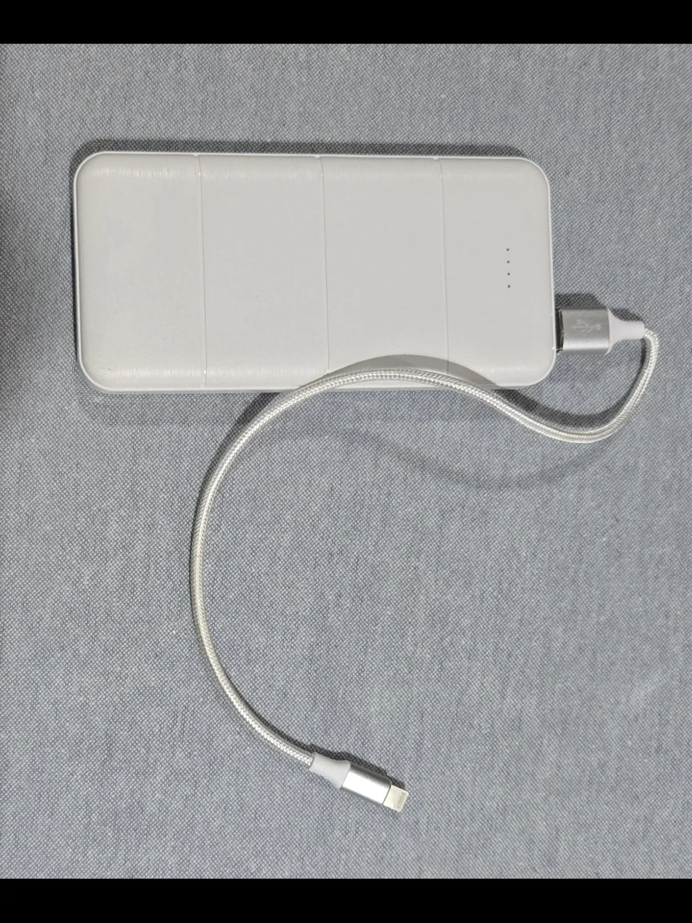 15000mAh Portable Power Bank with Built-in Lightning Cable